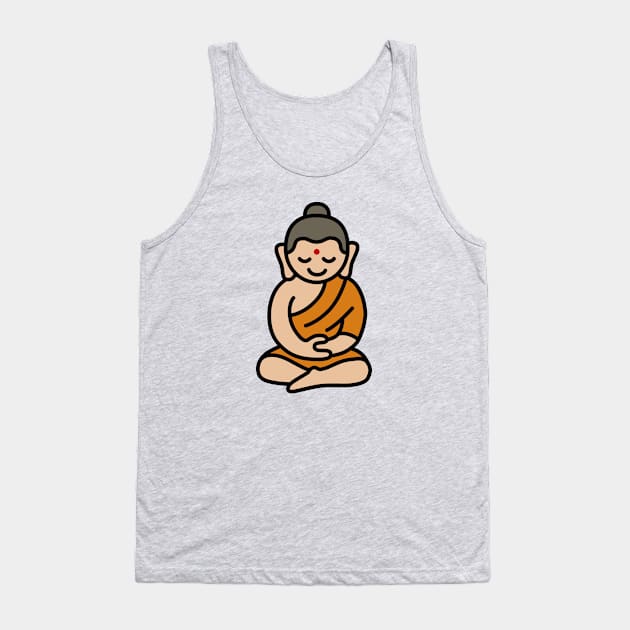 Buddha Cartoon Tank Top by LaundryFactory